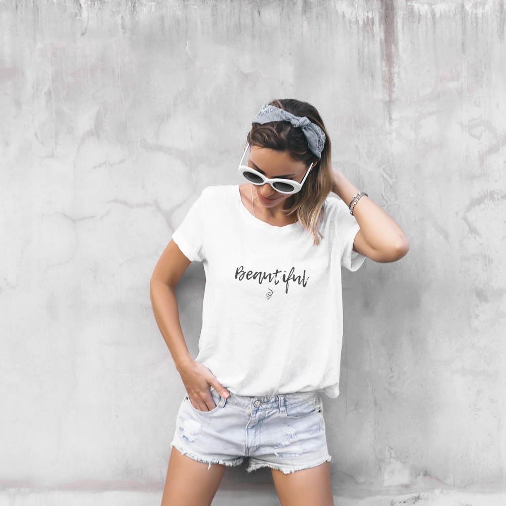 Beautiful Tee Women's Organic T-Shirt - Desert to Ocean