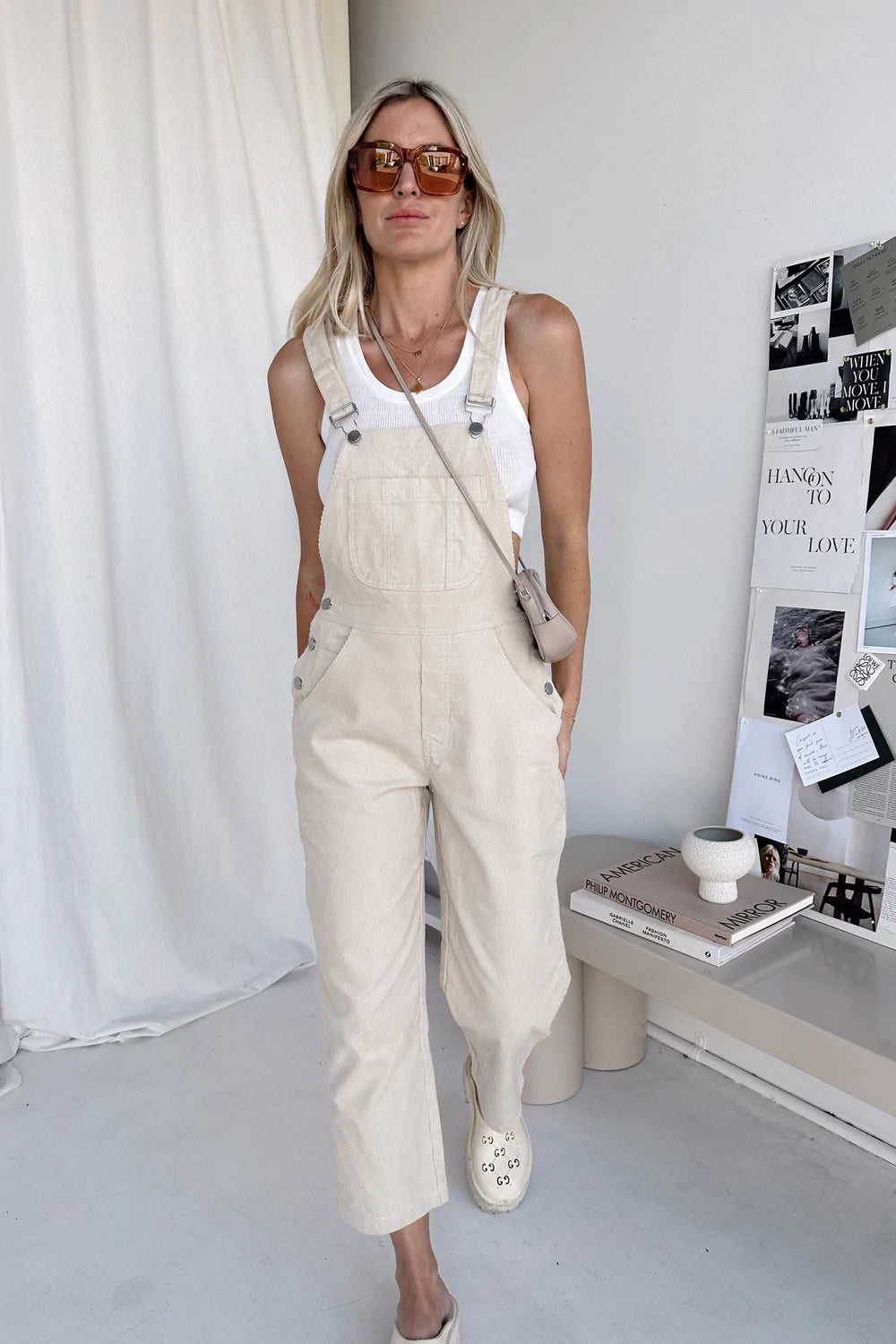 Cord Overalls Cream