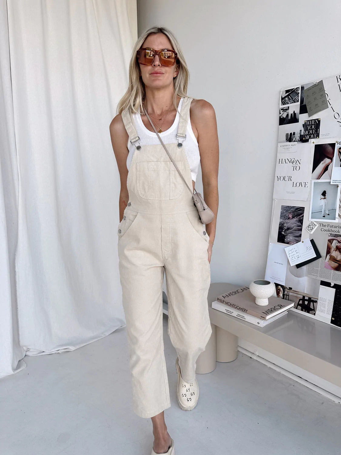 Cord Overalls Cream