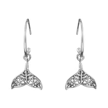 Load image into Gallery viewer, Dolphin Mandala Hoop Earrings
