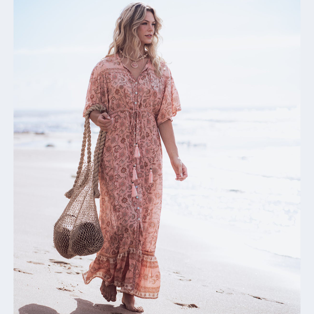 Temple Flutter Sleeve Dress - Adrift