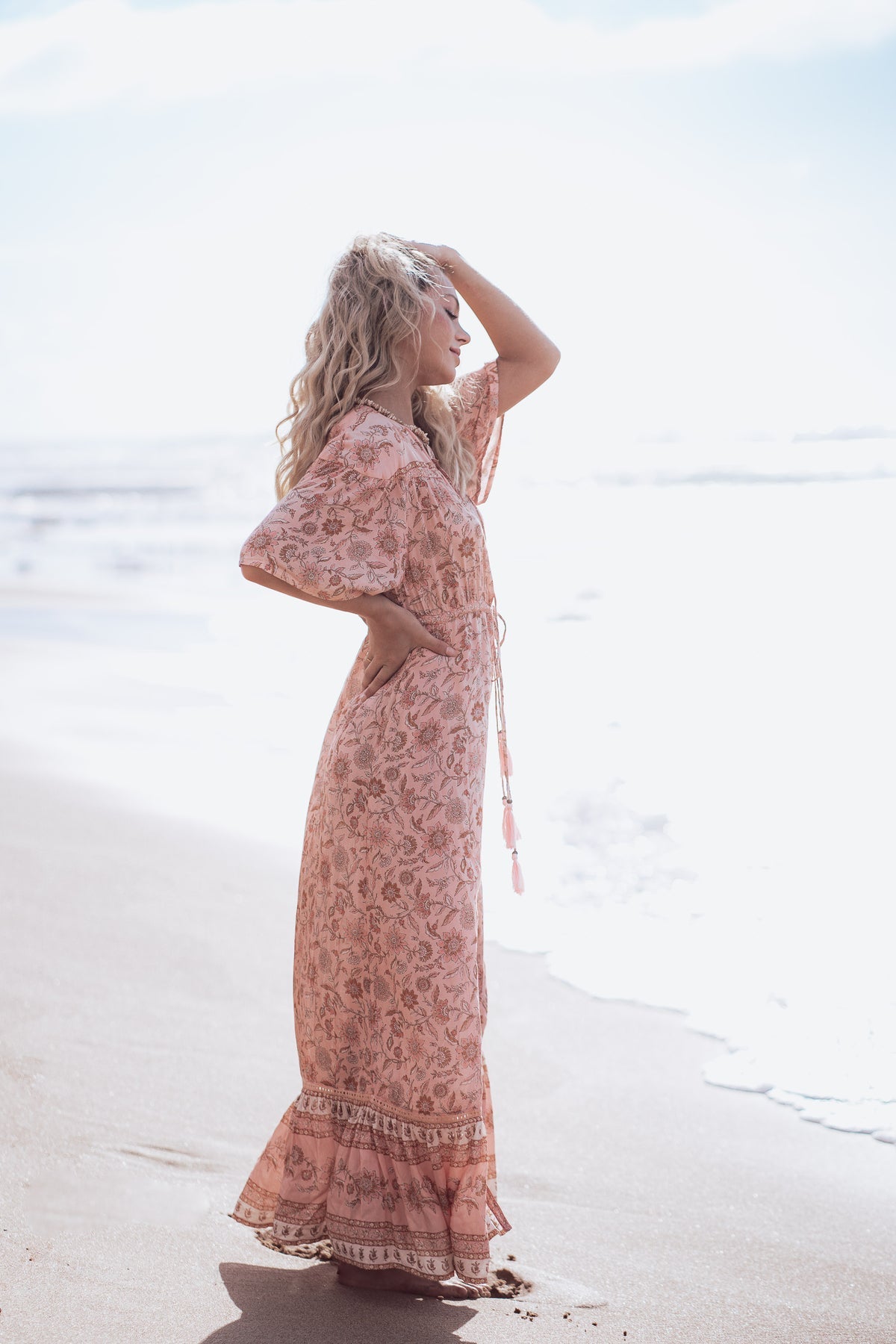 Temple Flutter Sleeve Dress - Adrift