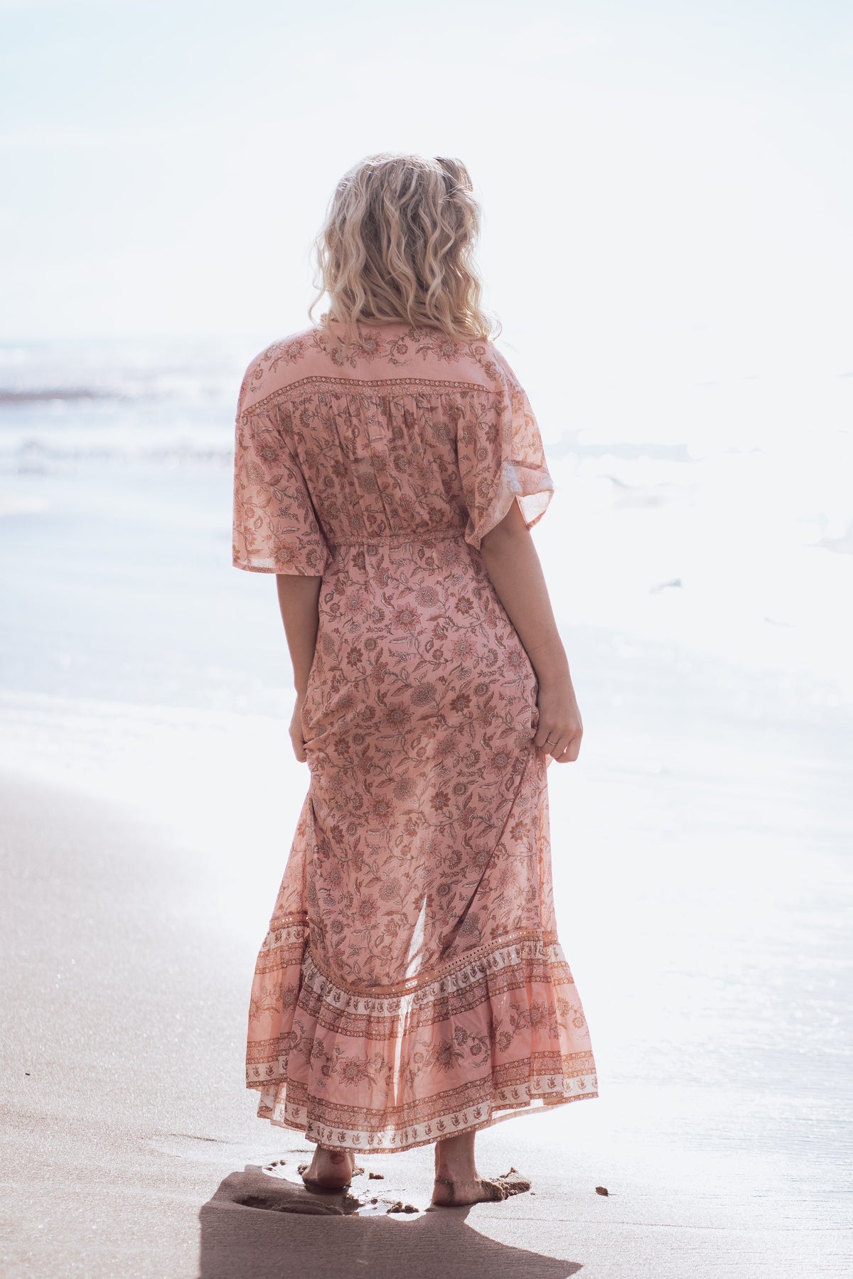 Temple Flutter Sleeve Dress - Adrift