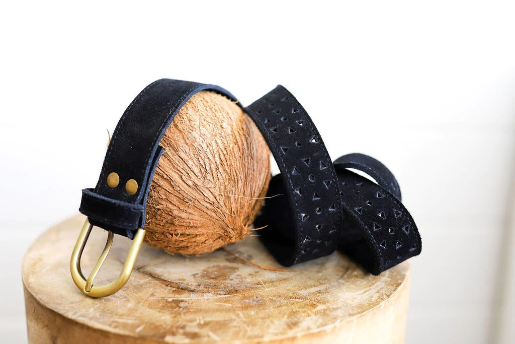 Chloe Belt Suede Noir