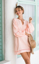 Load image into Gallery viewer, Joslin Mini Linen Dress Seashell Pink
