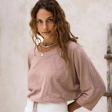 Load image into Gallery viewer, Lotus Jersey Top Tea Rose
