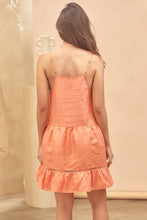Load image into Gallery viewer, Lux Coral Mini Dress
