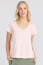 Load image into Gallery viewer, Melrose V Neck Tee Organic Cotton
