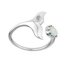 Load image into Gallery viewer, Whale Tail Opal Ring
