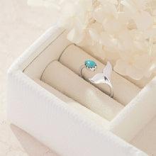 Load image into Gallery viewer, Whale Tail Turquoise Ring
