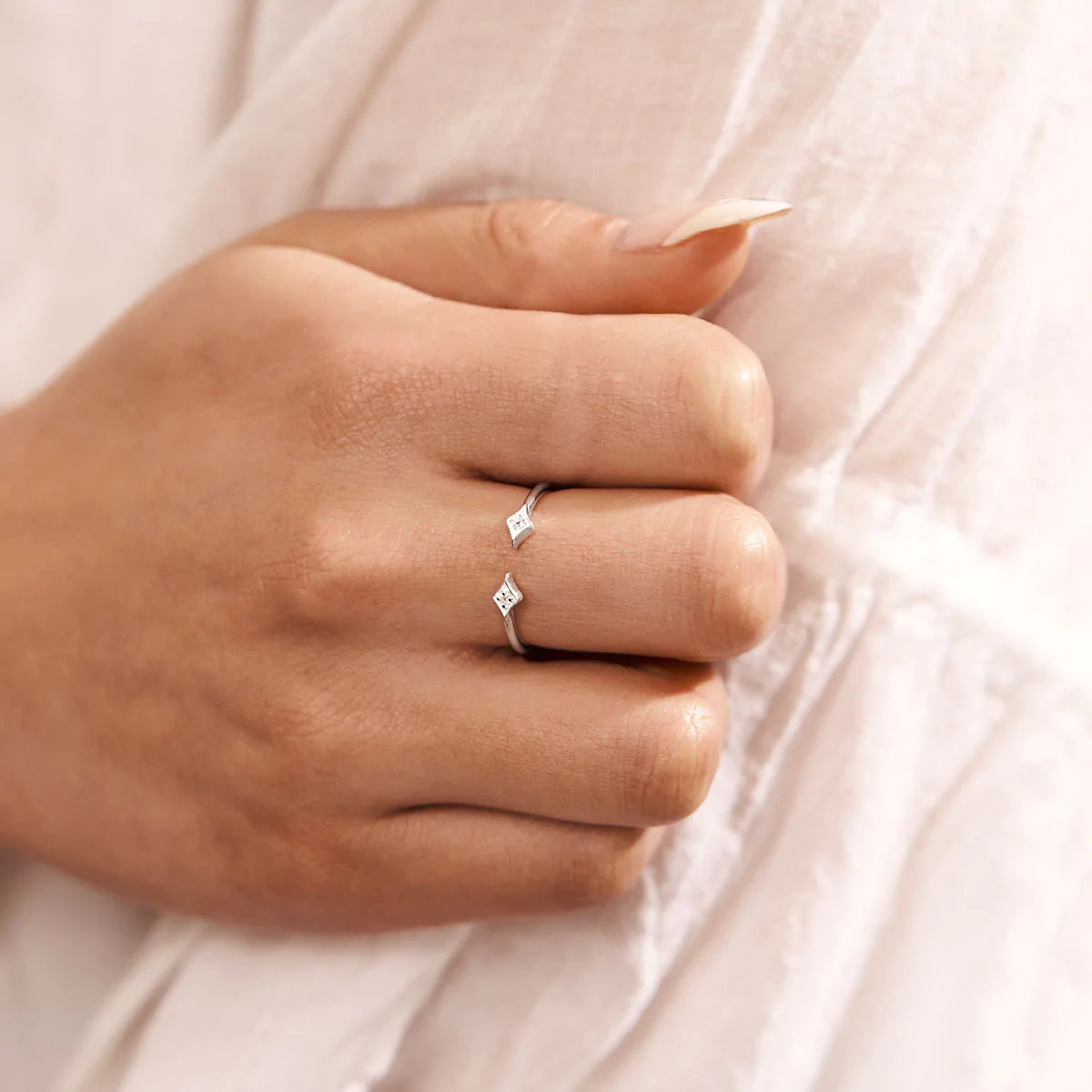 Allegra White Topaz Ring