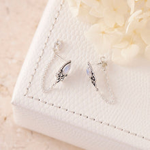 Load image into Gallery viewer, Mystic Temple And Chain Moonstone Studs
