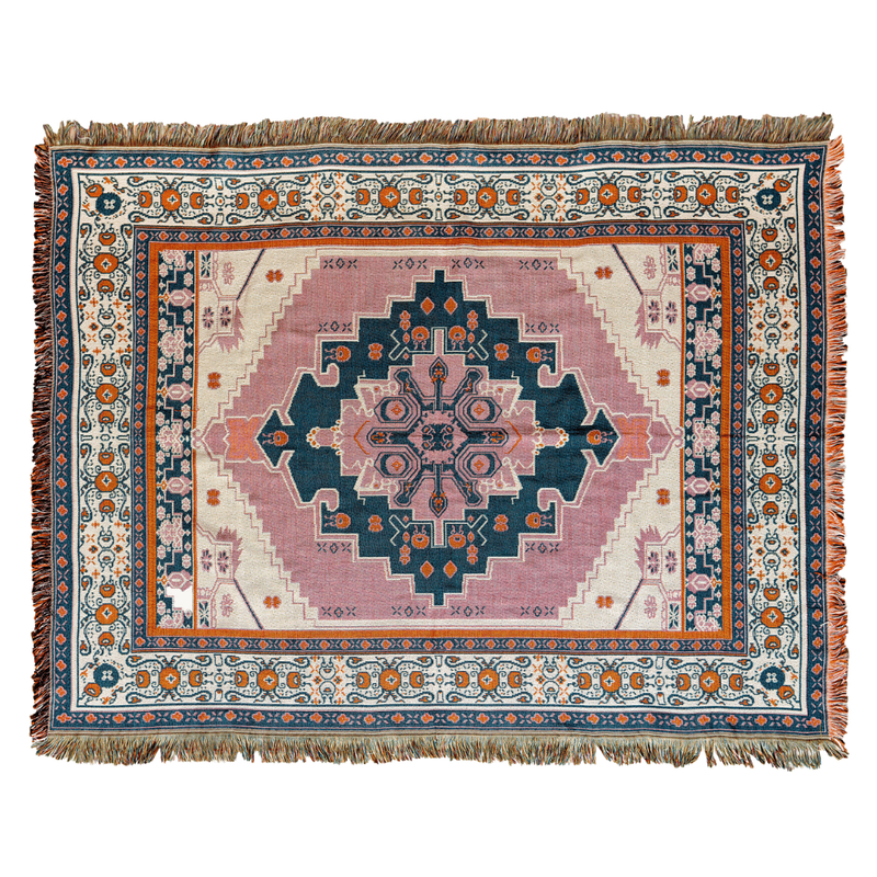 'Strawberry Fields' Woven Picnic Rug/Throw