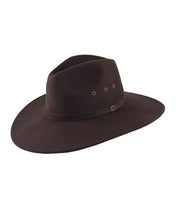 Load image into Gallery viewer, Wide Brim Ratatat 100% Wool Felt Hat Chocolate
