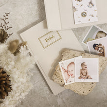 Load image into Gallery viewer, Bebe` Baby Book With Keepsake Box &amp; Pen
