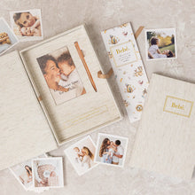 Load image into Gallery viewer, Bebe` Baby Book With Keepsake Box &amp; Pen
