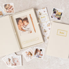 Load image into Gallery viewer, Bebe` Baby Book With Keepsake Box &amp; Pen
