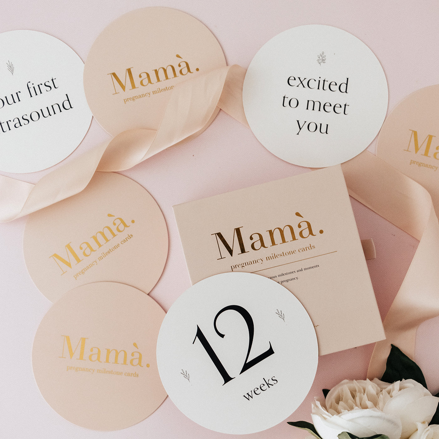 Mama` Pregnancy Milestone Cards