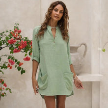 Load image into Gallery viewer, Voyager Cotton Tunic Seafoam
