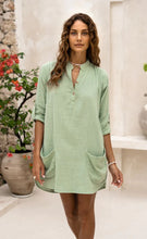 Load image into Gallery viewer, Voyager Cotton Tunic Seafoam
