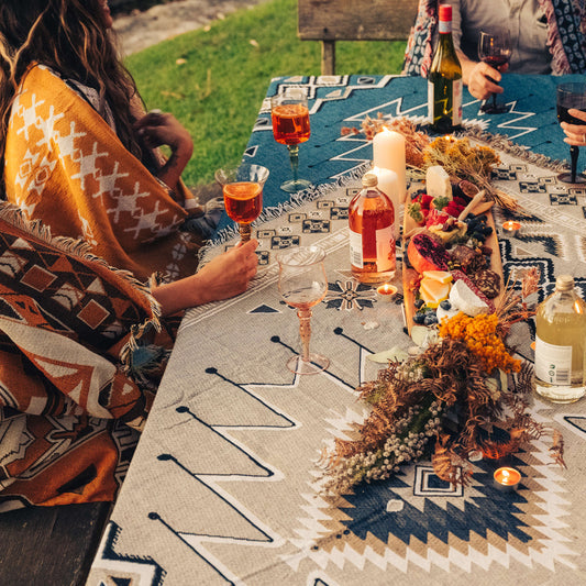 'Hey Jude' Woven Picnic Rug/Throw