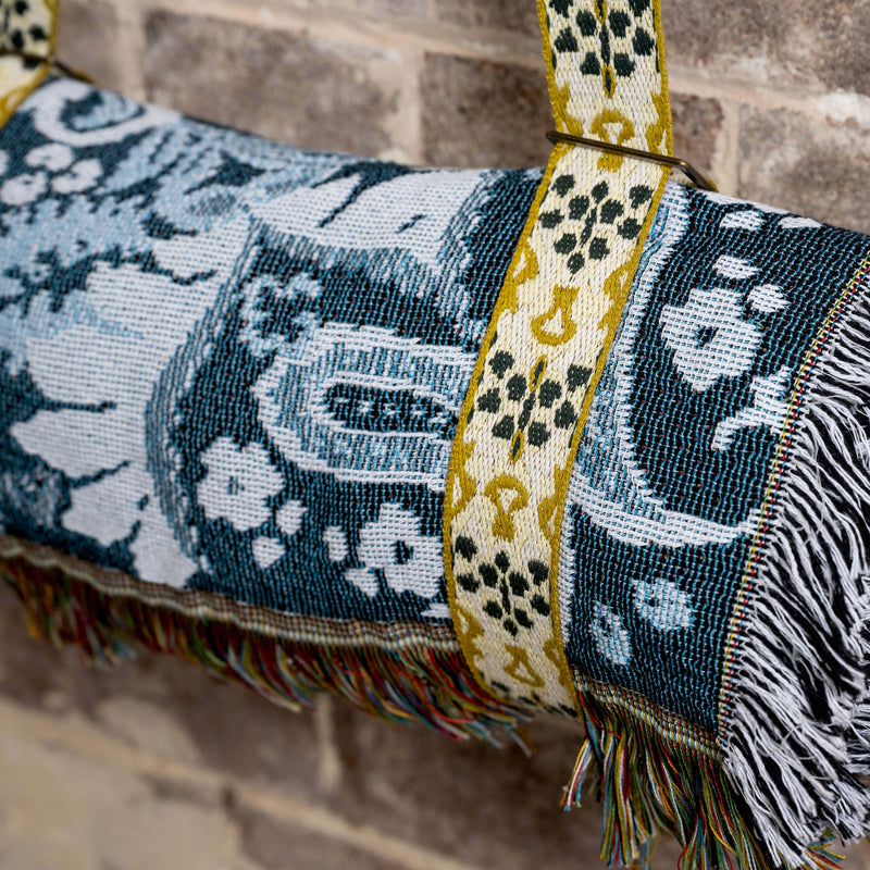 Cotton Carry Strap Blanket, Rug, Towel, Yoga Mat