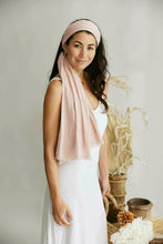 Load image into Gallery viewer, French Riviera 100% Cotton Scarf Blush 2m x 1m
