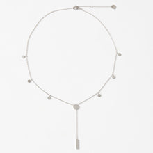 Load image into Gallery viewer, Dainty Bar Necklace With Discs
