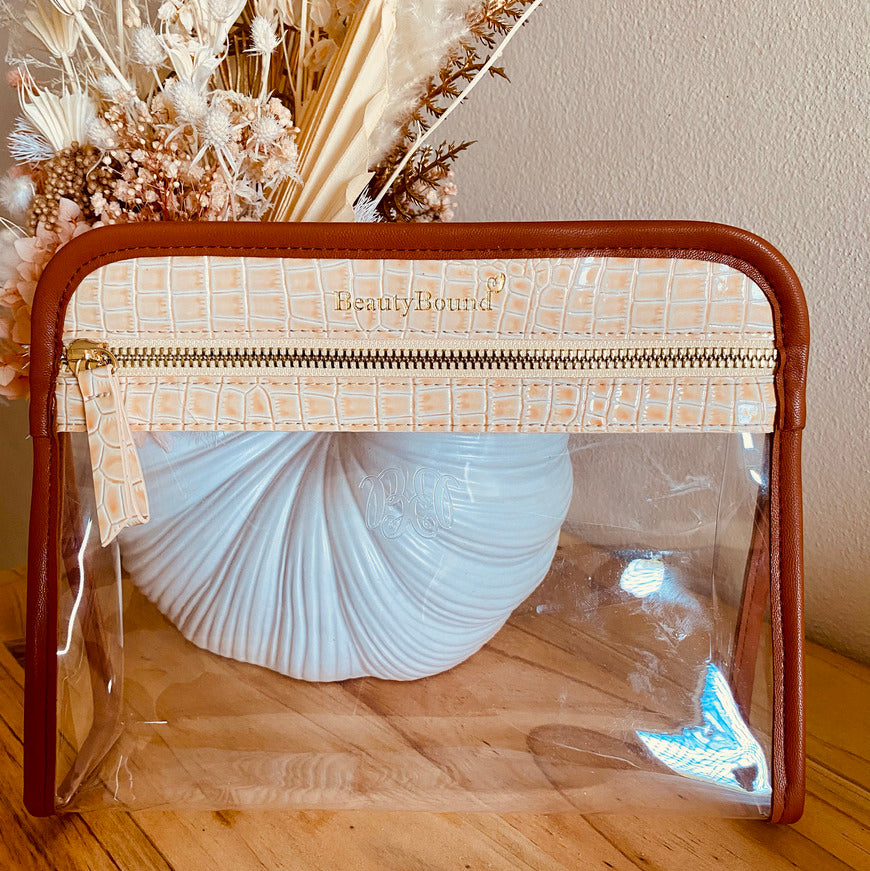 Clarity Pouch Vegan Leather & TPU