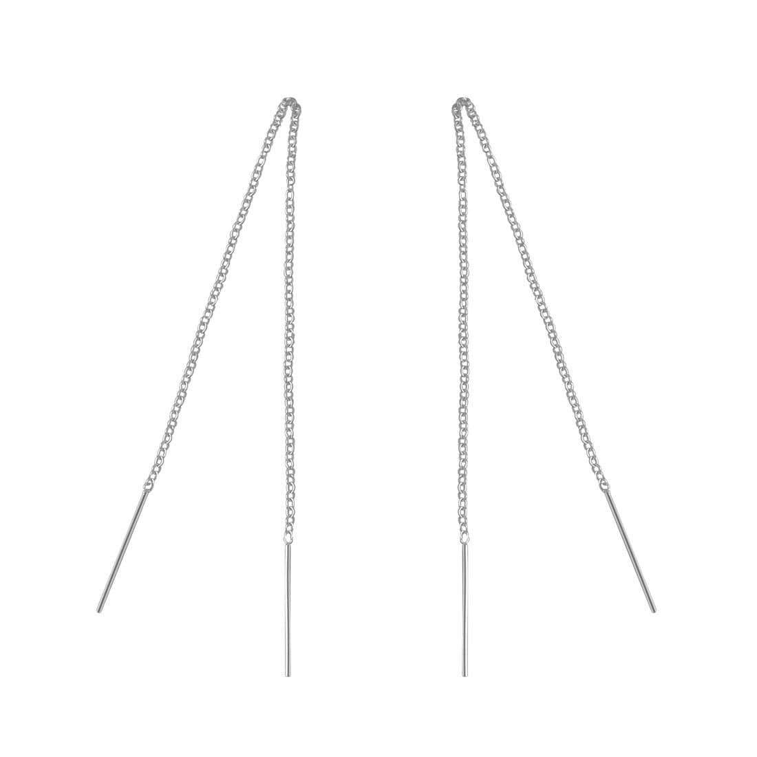 Fine Ingot Threader Earrings - Desert to Ocean