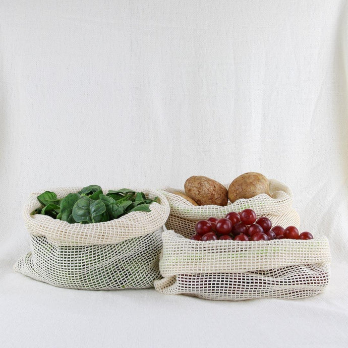Reusable Organic Cotton Mesh Produce Bags - Desert to Ocean