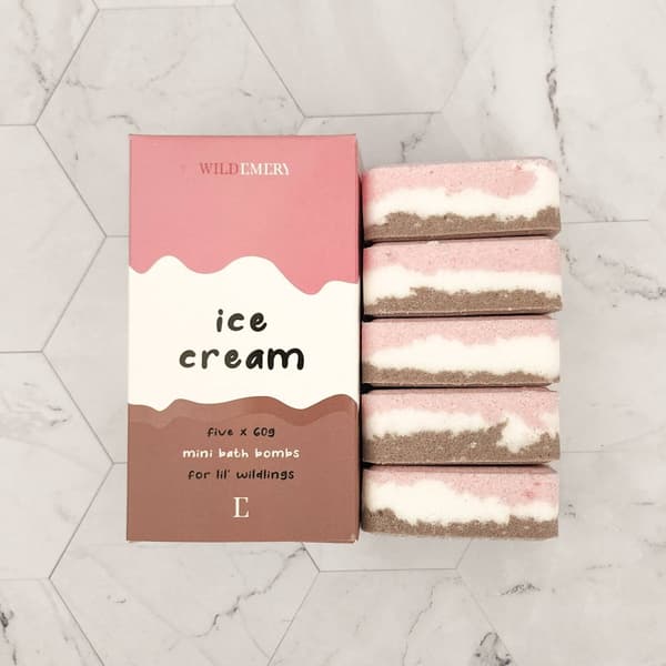 Ice-Cream Mini Bath Bombs