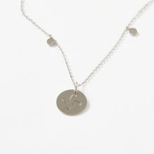 Load image into Gallery viewer, Dainty Necklace with playful discs and Tabono Charm
