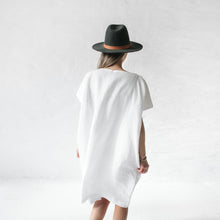 Load image into Gallery viewer, Short Dress White 100% Linen
