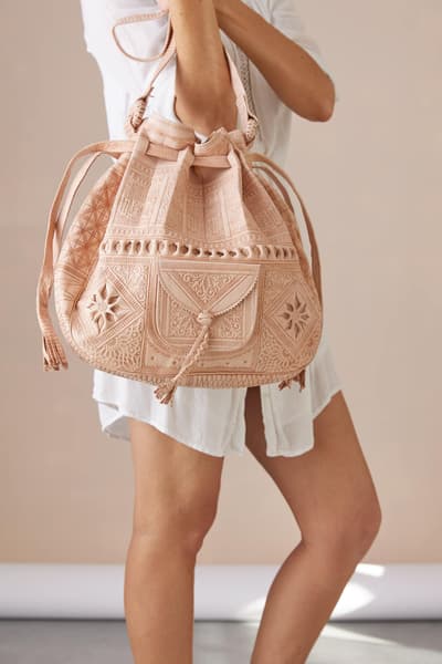 Marrakesh Bucket Bag Blush Palace