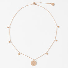 Load image into Gallery viewer, Dainty Necklace with playful discs and Tabono Charm

