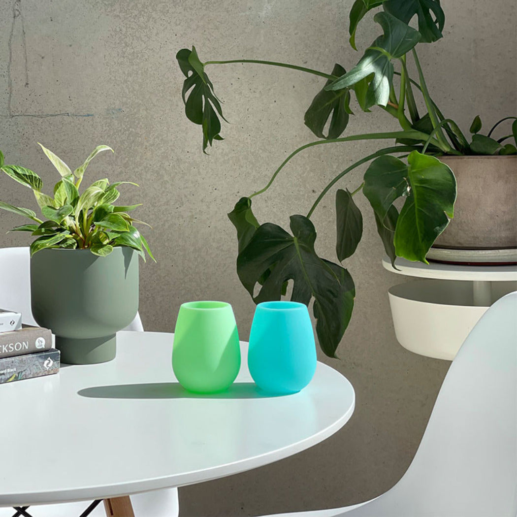 Fegg Unbreakable Silicone Tumblers Set 2 - Desert to Ocean