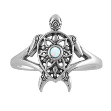 Load image into Gallery viewer, Enlightened Opal Spirit Turtle Ring
