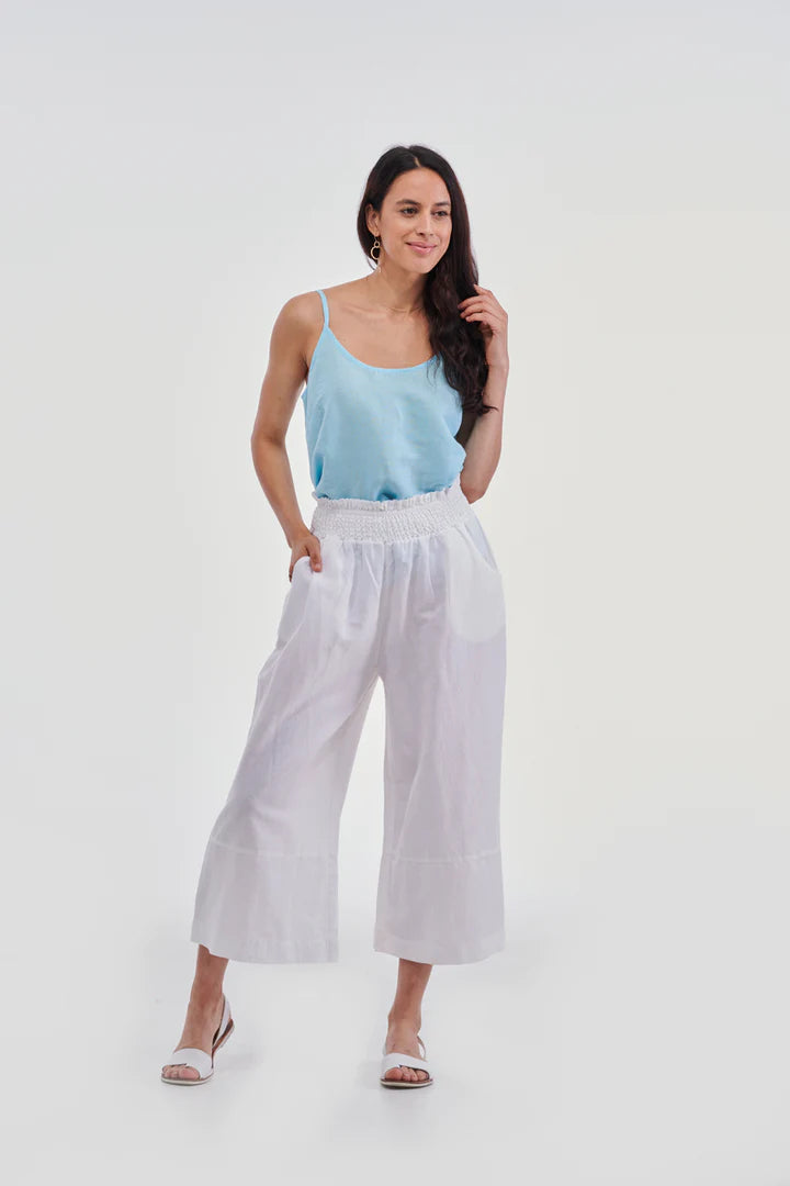 Porto Cami Aquamarine Linen/Organic Cotton