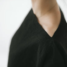 Load image into Gallery viewer, Top Black 100% Linen

