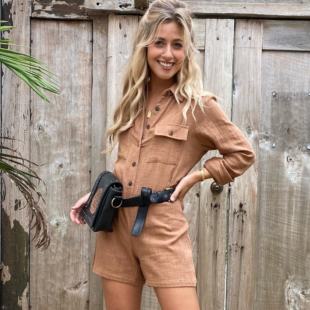 Sasha Romper Cinnamon