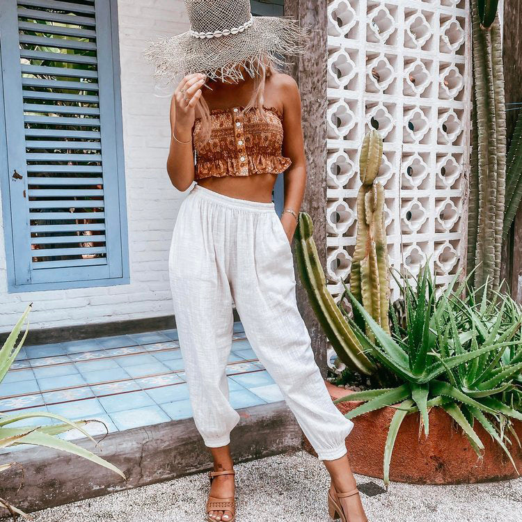 Saba Harem Pant White