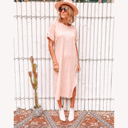 Maverick Tee Dress Pink Salt - Desert to Ocean