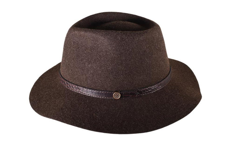 Crushable Dingo Brown 100% Wool Felt Hat