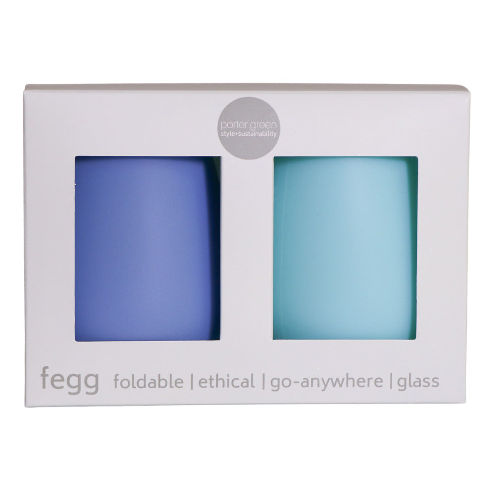 Fegg Unbreakable Silicone Tumblers Set 2 - Desert to Ocean