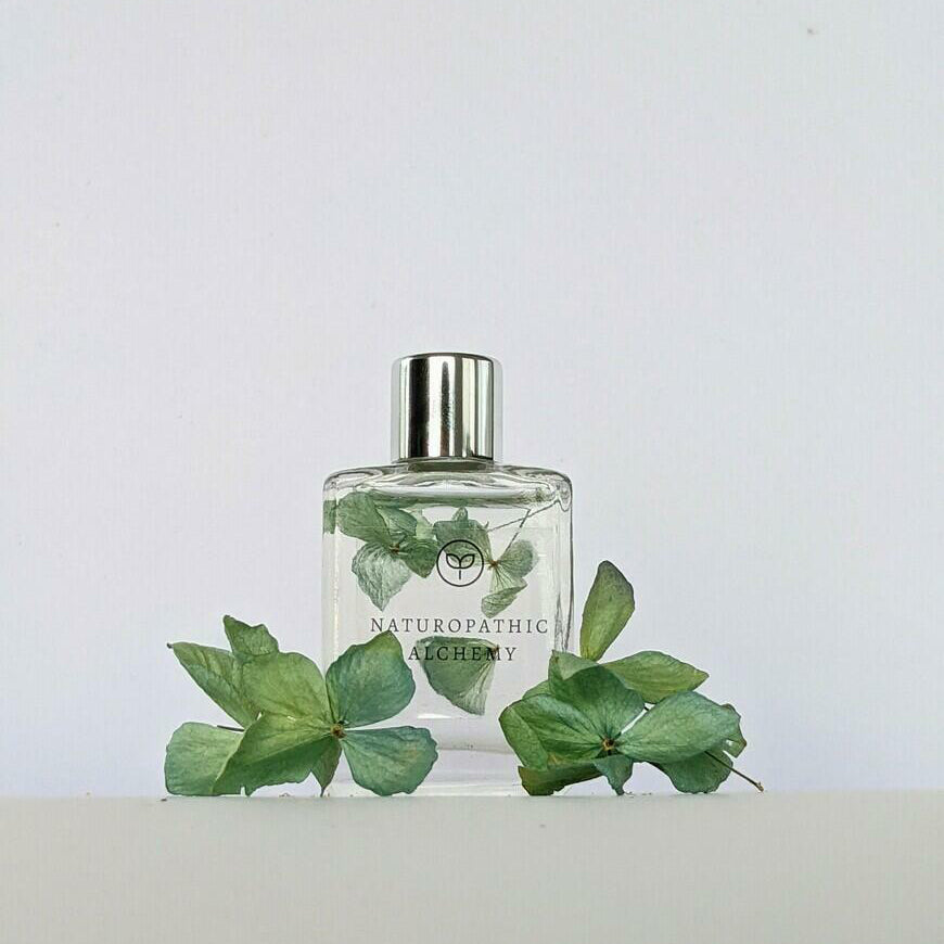 Herbal Infused Blue Hydrangea with Lime & Sea Salt Essence Body Oil - Desert to Ocean